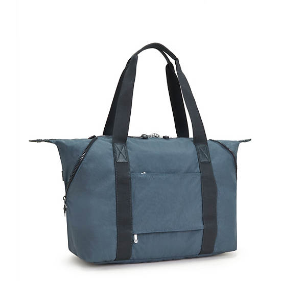 Torby Tote Kipling Art Medium Granatowe Szare | PL 1758IL